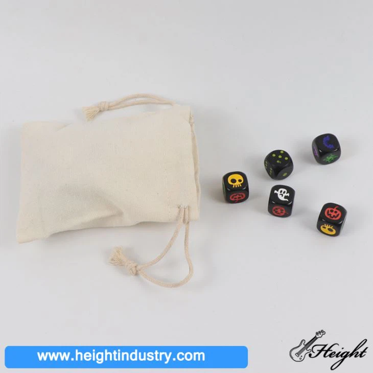 Drawstring Cotton Dice Bag