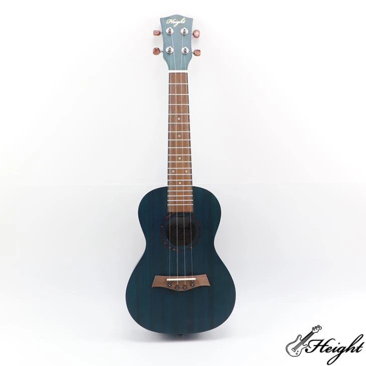 mahogany concert ukelele with blue color 3