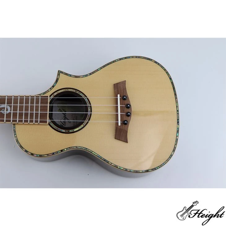 Solid Spruce Butterfly Concert Cutaway Ukulele