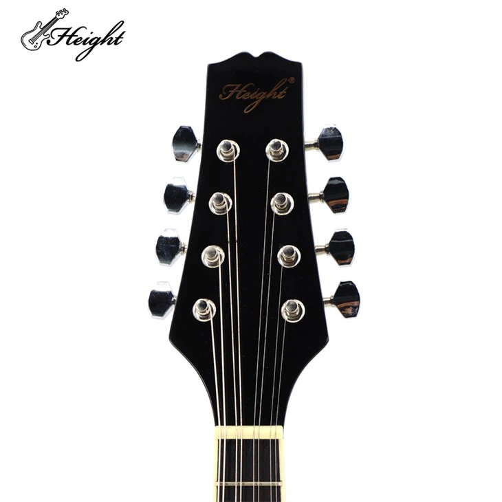 HTMD03-BK Solid Spruce Wood 6 Strings Mandolin